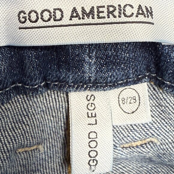 EUC Women's GOOD AMERICAN Good Legs Skinny Jeans in Blue004 | Size 8/29 - Picture 7 of 11